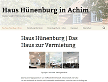 Tablet Screenshot of huenenburg.de